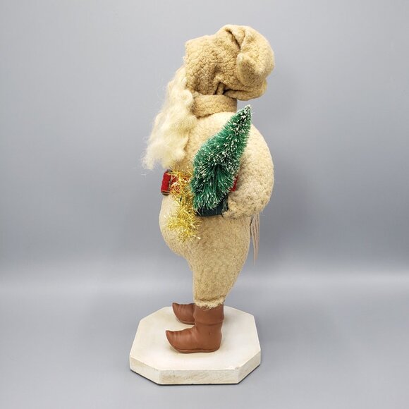 ESC Trading 2002 Paul Gordon Cloth Santa Figure Tree Candy Cane Christmas Decor - Picture 6 of 16